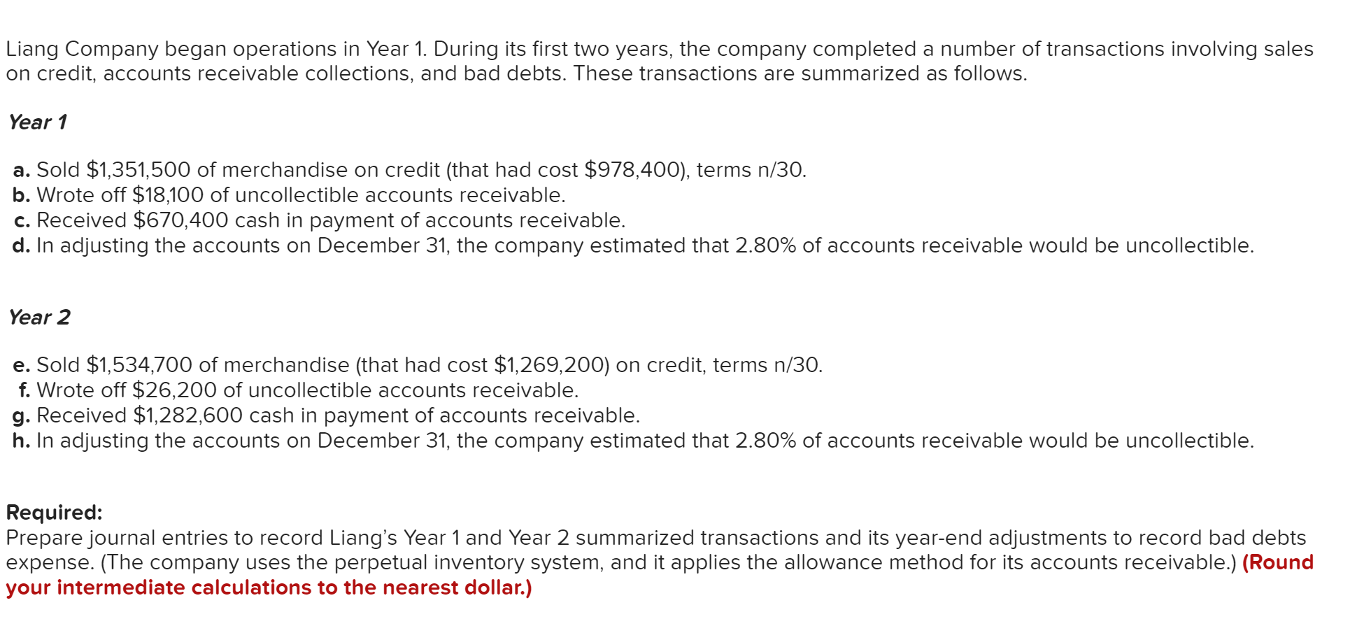 Solved Liang Company began operations in Year 1. During its | Chegg.com