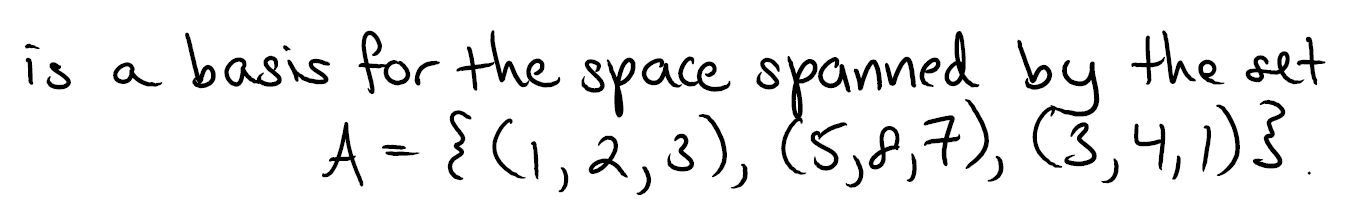 Solved Determine Whether Or Not The Set B = {(2,3,2), (1, 1, | Chegg.com