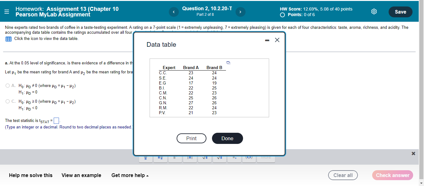 pearson mylab homework answers