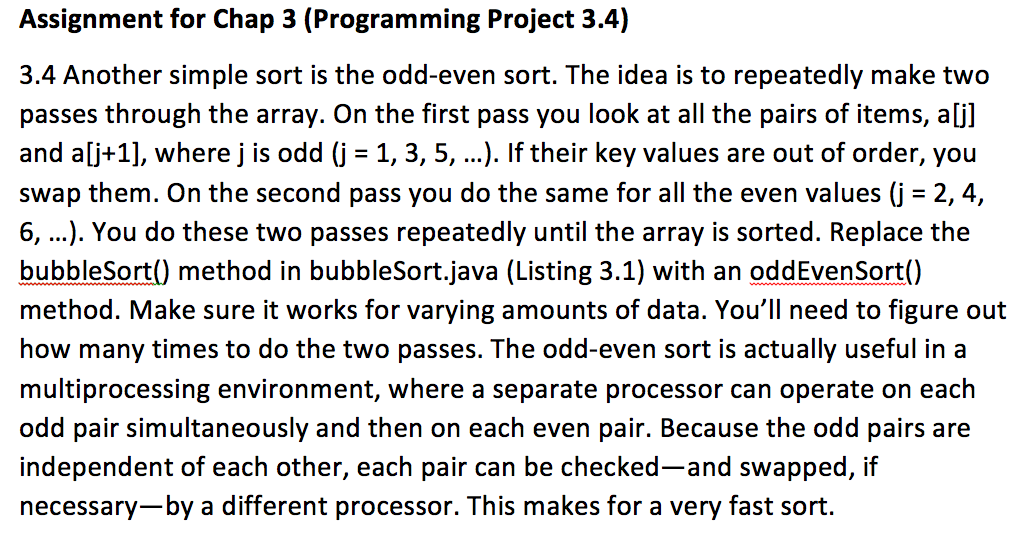Solved Assignment for Chap 3 (Programming Project 3.4) 3.4 | Chegg.com