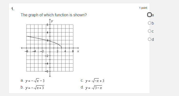 y sqrt x 3 graph