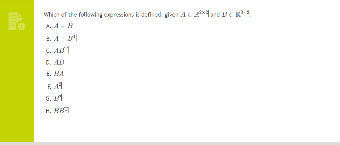 Solved Find the value of 2A−B, given A. | Chegg.com