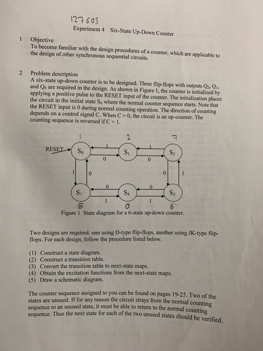 Solved Its logic design my sequence is 127605i need help | Chegg.com