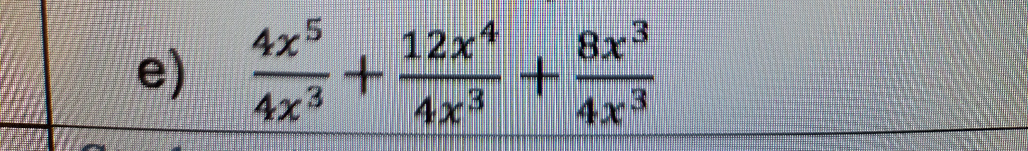 3 x 4 )  5x 4 12