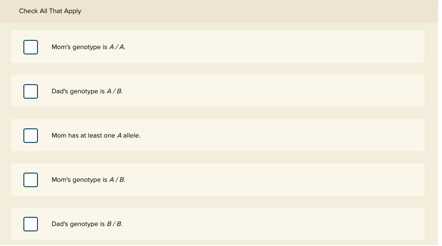 Solved A gene has two alleles - A and B - each of which make | Chegg.com