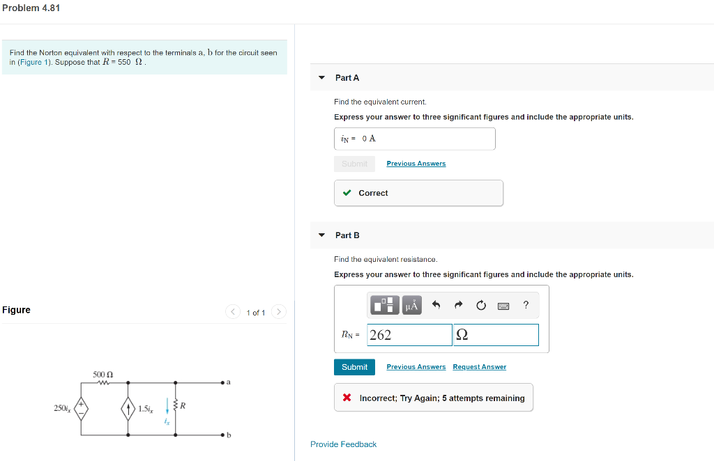 Solved Find The Norton Equivalent With Respect To The Ter Chegg Com