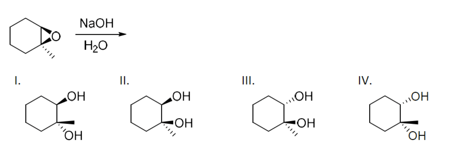 Solved NaOH НО Т. ІІ. ІІ. IV. ОН ОН ОН ОН Сс Сс Сон С •ОН ОН | Chegg.com