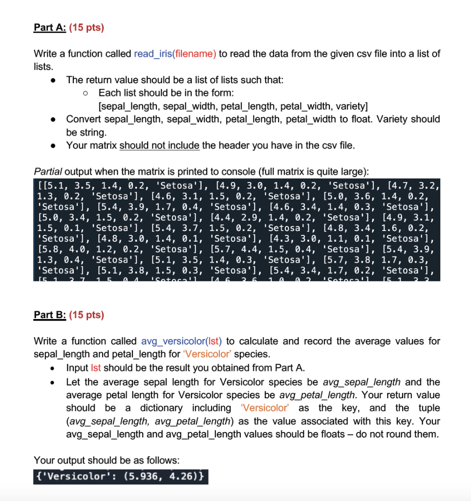 Solved Iris flower dataset is a multivariate dataset which | Chegg.com