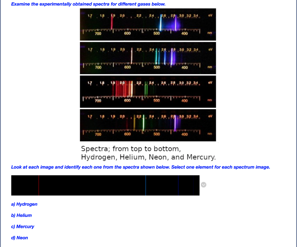 Solved Examine The Experimentally Obtained Spectra For | Chegg.com