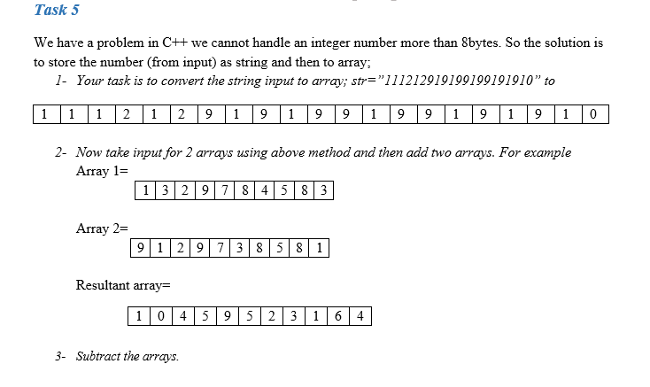 Solved We have a problem in C++ we cannot handle an integer | Chegg.com