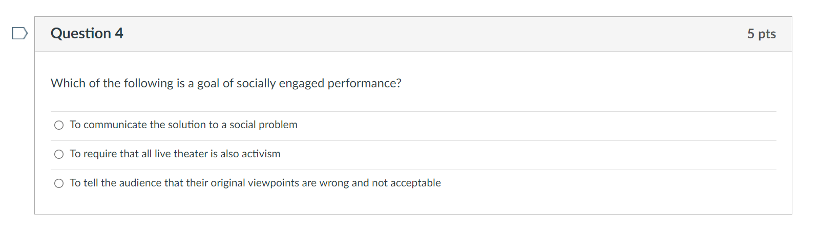 Solved Question 4 5 pts Which of the following is a goal of | Chegg.com