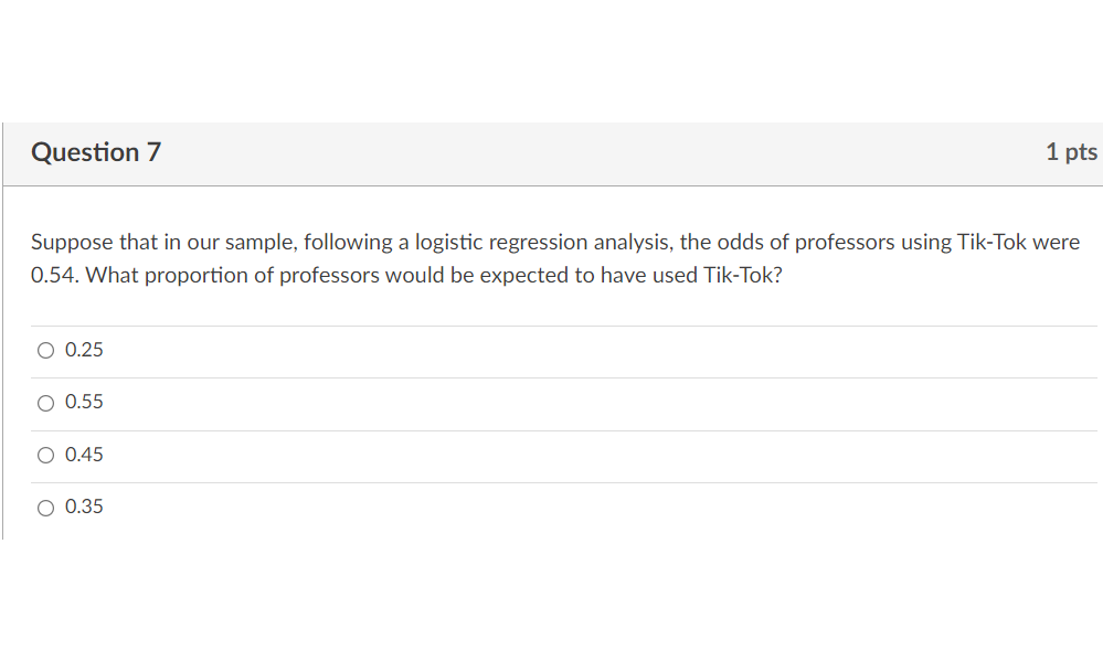 Solved Question 7 1 Pts Suppose That In Our Sample, | Chegg.com