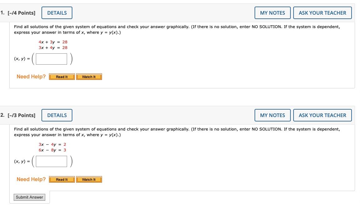 Solved 1. [-14 Points) DETAILS MY NOTES ASK YOUR TEACHER | Chegg.com