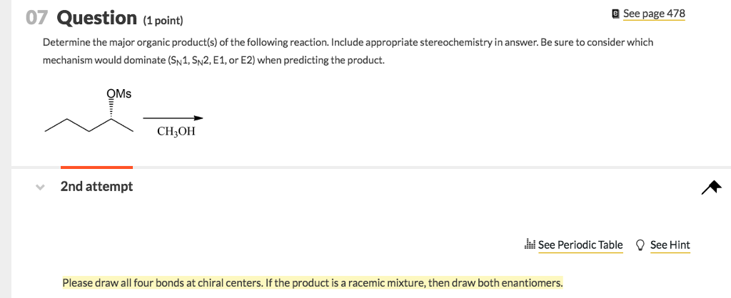 Solved 07 Question (1 point) e See page 478 Determine the | Chegg.com