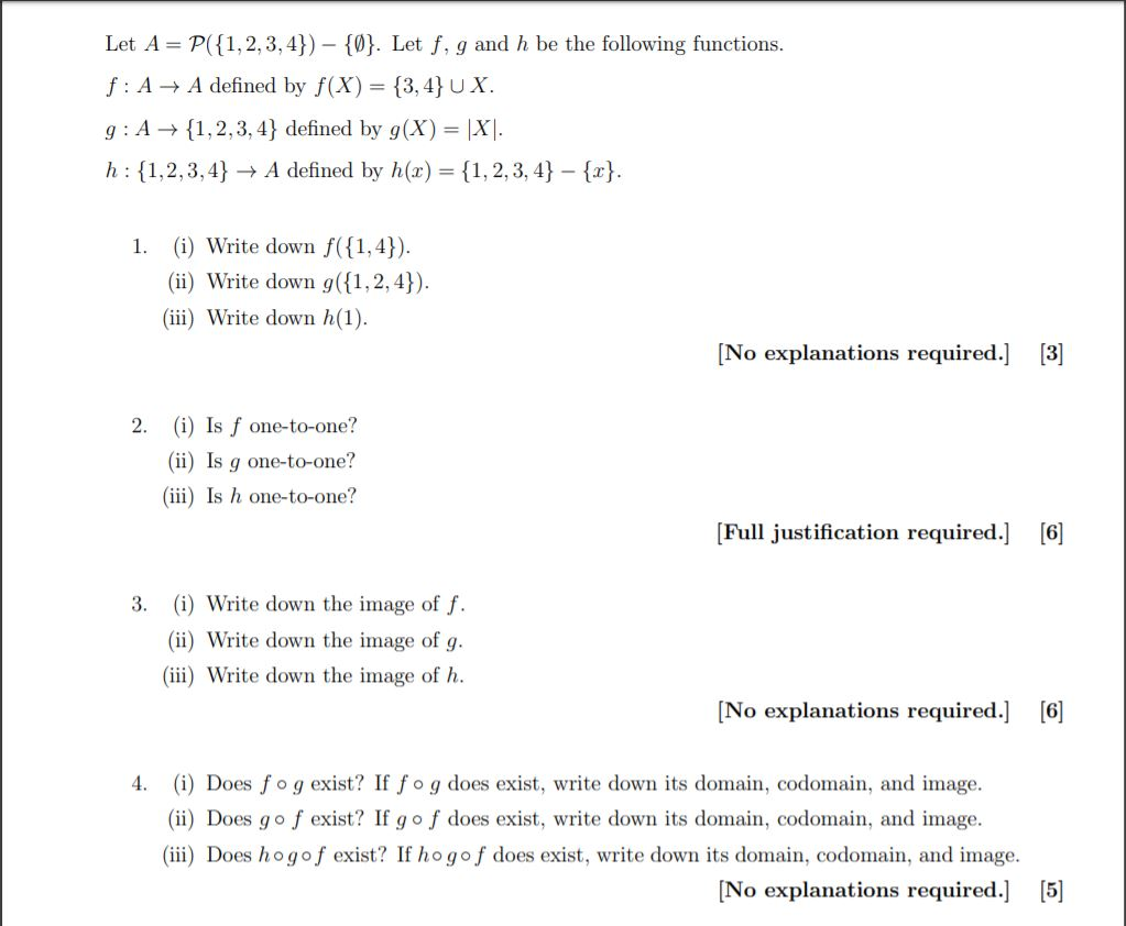 Solved Let A P 1 2 3 4 0 Let F G And H Be The F Chegg Com