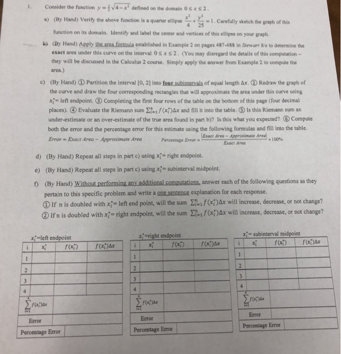 Solved I need help on this calculus 1 worksheet. I know it’s | Chegg.com
