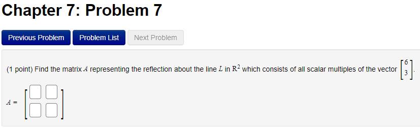 Solved Chapter 7: Problem 7 Previous Problem Problem List | Chegg.com