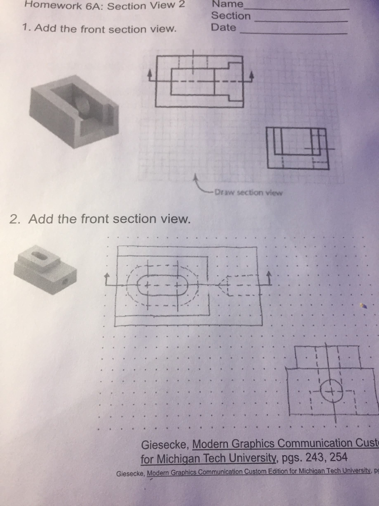 Solved Homework 6A: Section View 2 Name Section Date 1. Add | Chegg.com