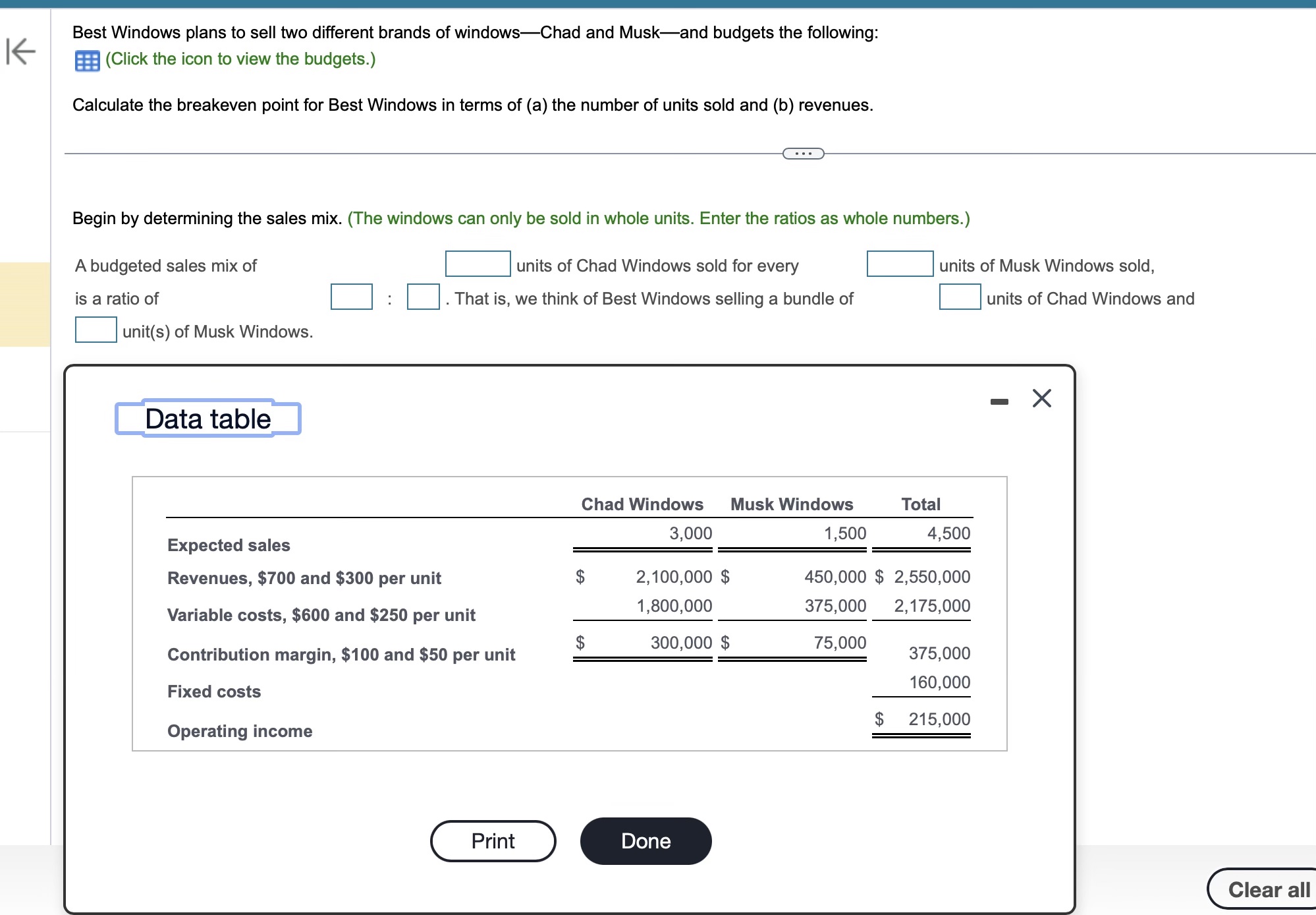 Solved Best Windows plans to sell two different brands of | Chegg.com