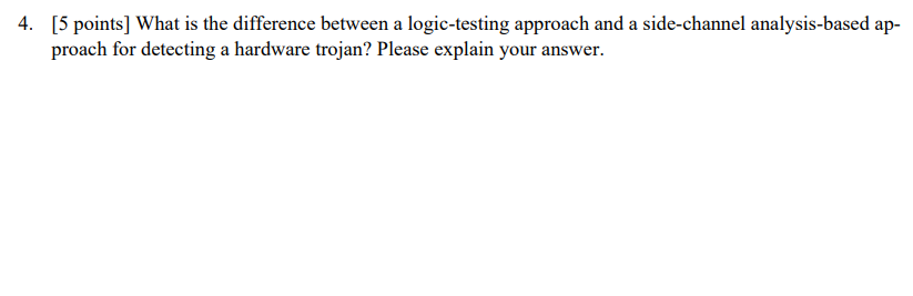Solved 4. [5 points] What is the difference between a | Chegg.com