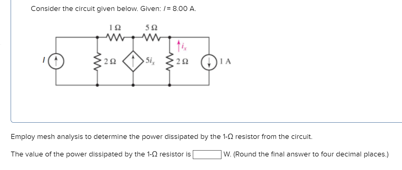 Solved Consider The Circuit Given Below Given