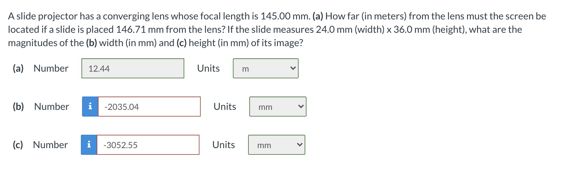 Solved A slide projector has a converging lens whose focal