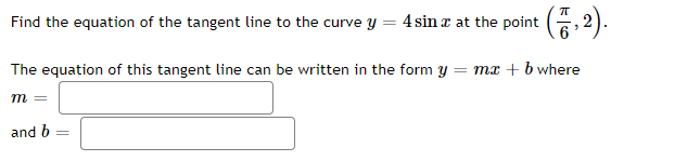 Solved Find the equation of the tangent line to the curve | Chegg.com