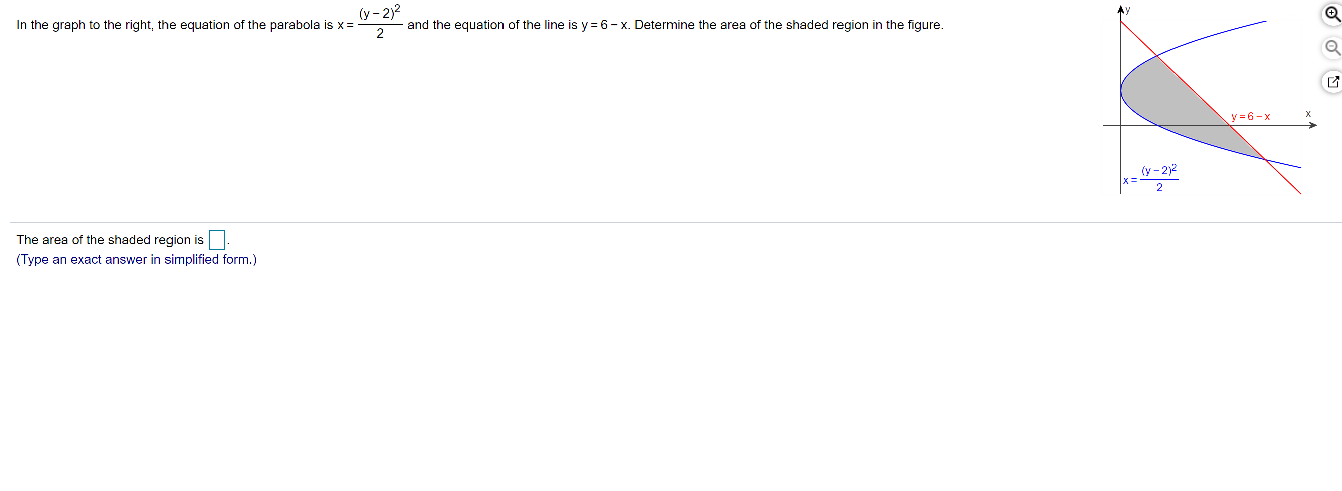 Solved In The Graph To The Right The Equation Of The Chegg Com