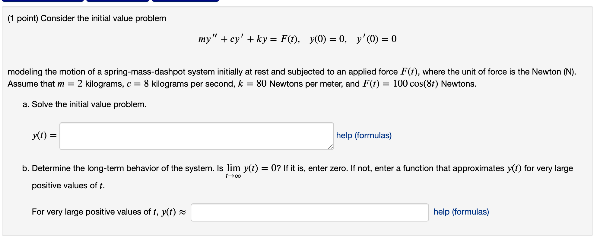 Solved 1 ﻿point ﻿consider The Initial Value