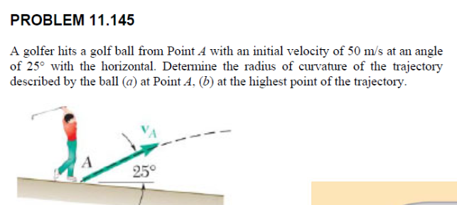 Solved A Golfer Hits A Golf Ball From Point A With An | Chegg.com