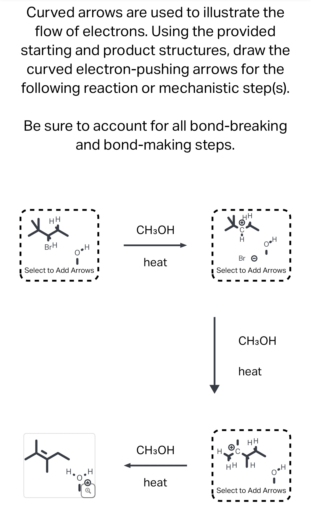 Solved Curved arrows are used to illustrate the flow of | Chegg.com