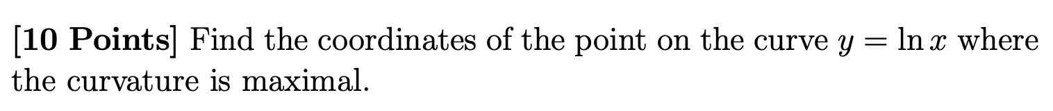 Solved (10 Points) Find the coordinates of the point on the | Chegg.com