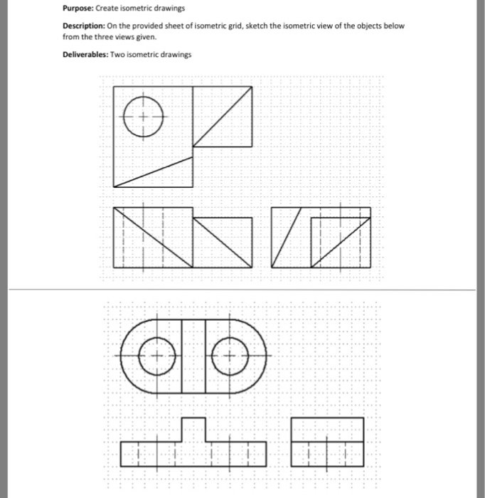 Solved Purpose: Create isometric drawings Description: On | Chegg.com