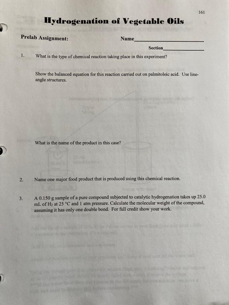 Show the balanced equation for this reaction carried out on palmitoleic acid. Use lineangle structures.
What is the name of t