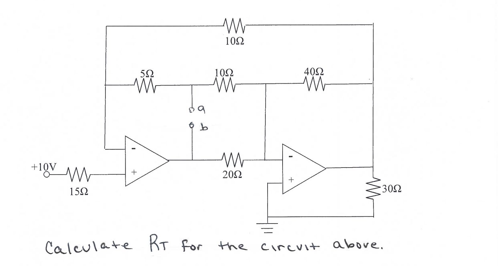 Solved Calculate KT for the circuit above. | Chegg.com