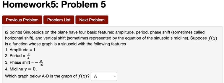 Solved Homework5: Problem 5 Previous Problem Problem List | Chegg.com