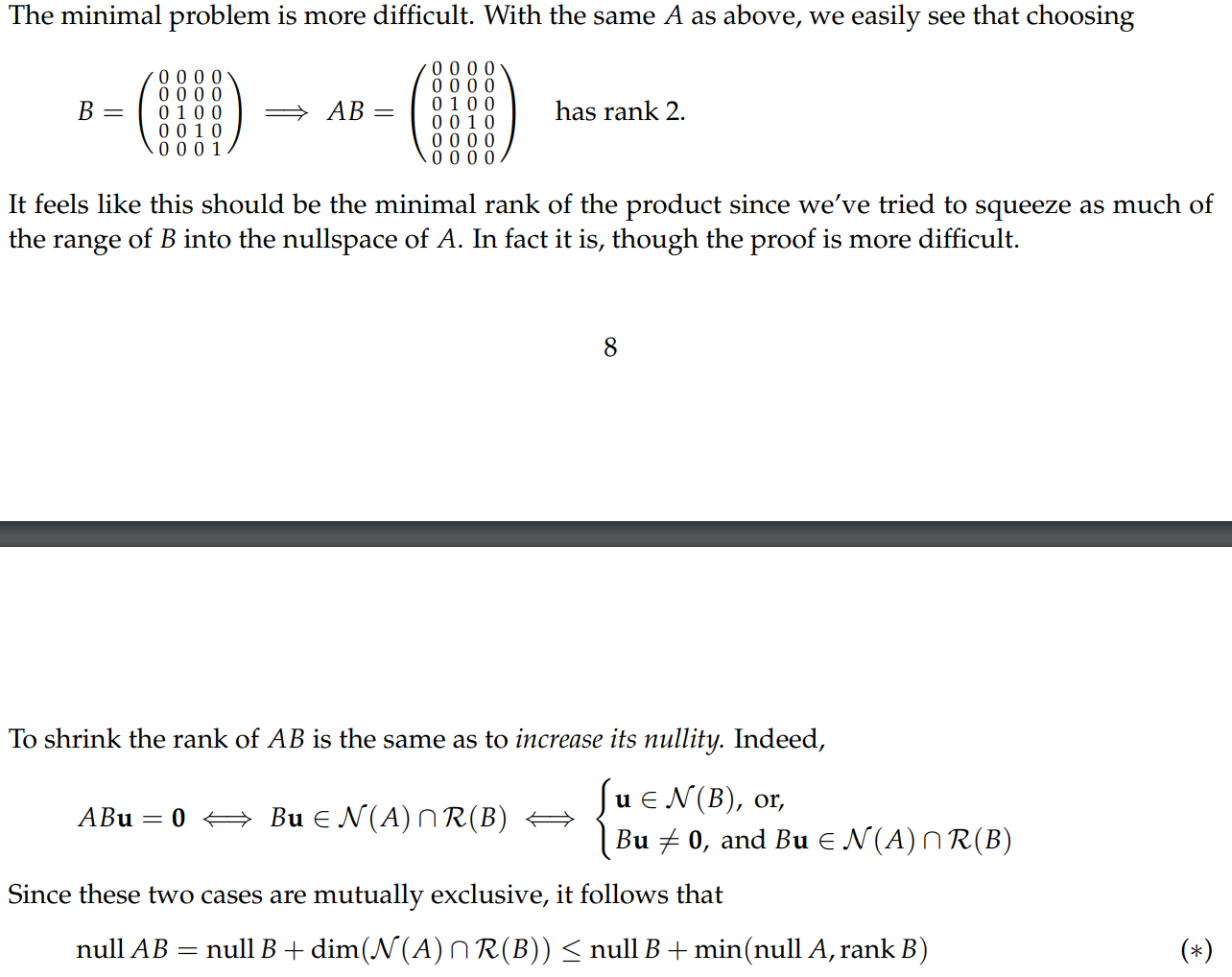 Solved (b) Let A ∈ Mm×n(F) and B ∈ Mn×p(F). Starting from | Chegg.com
