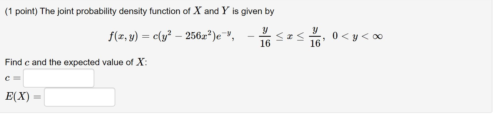 solved-1-point-the-joint-probability-density-function-of-x-chegg