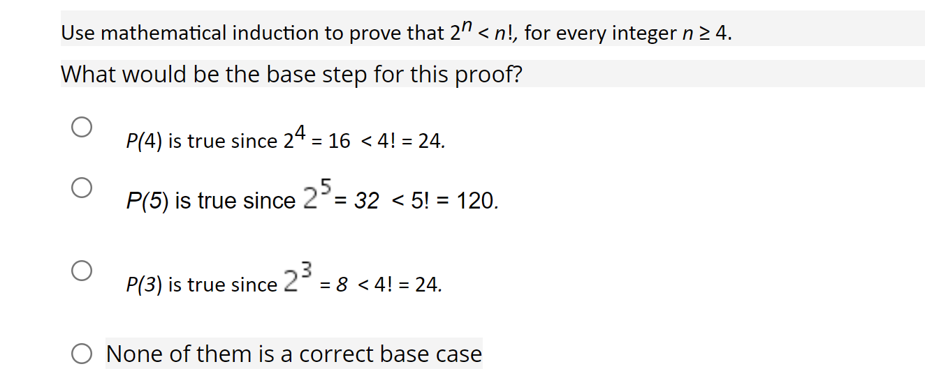 Solved Use Mathematical Induction To Prove That 2" | Chegg.com