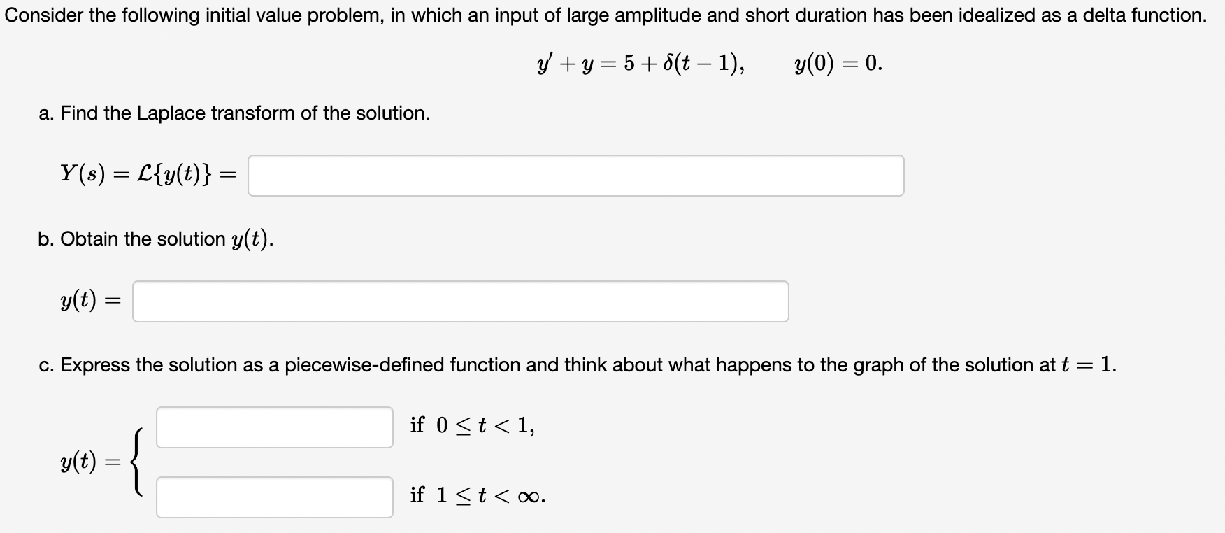 Solved Consider The Following Initial Value Problem, In | Chegg.com