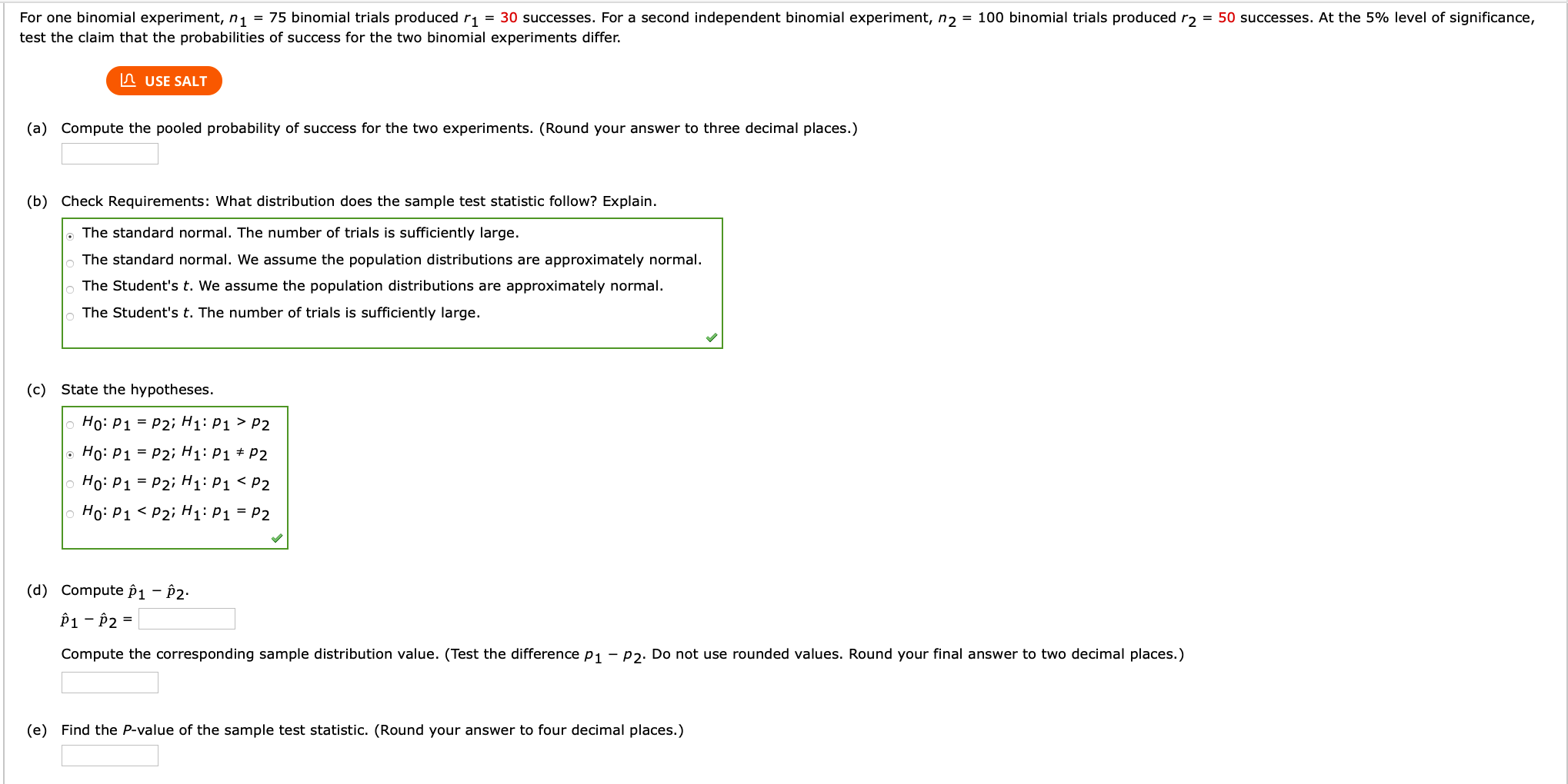 binomial experiment successes