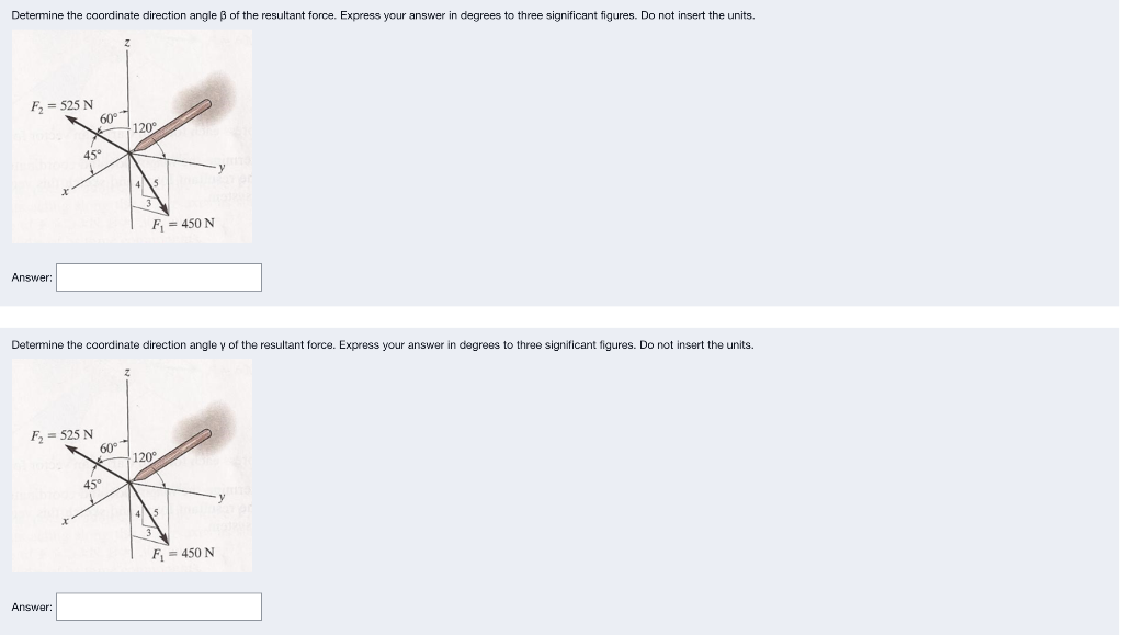Solved Determine the coordinate direction angle of the | Chegg.com