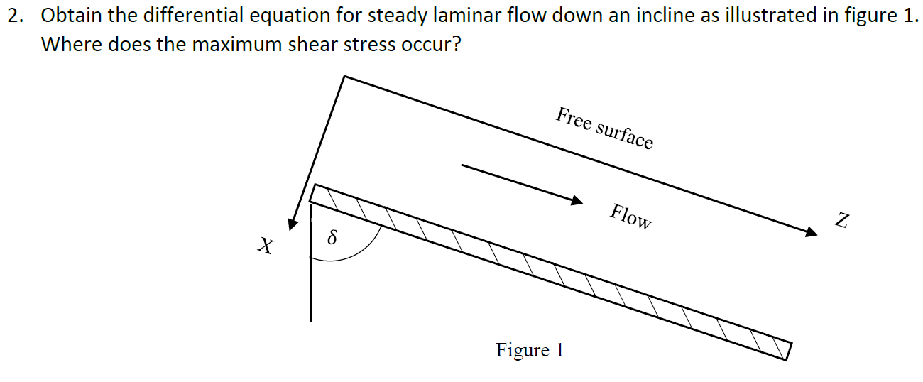 Solved 2. Obtain the differential equation for steady | Chegg.com