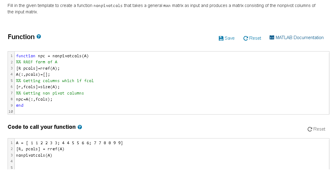 Solved Fill In The Given Template To Create A Function Nonpi Chegg