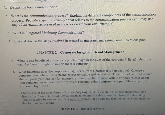 Explain with examples how the process business process example
