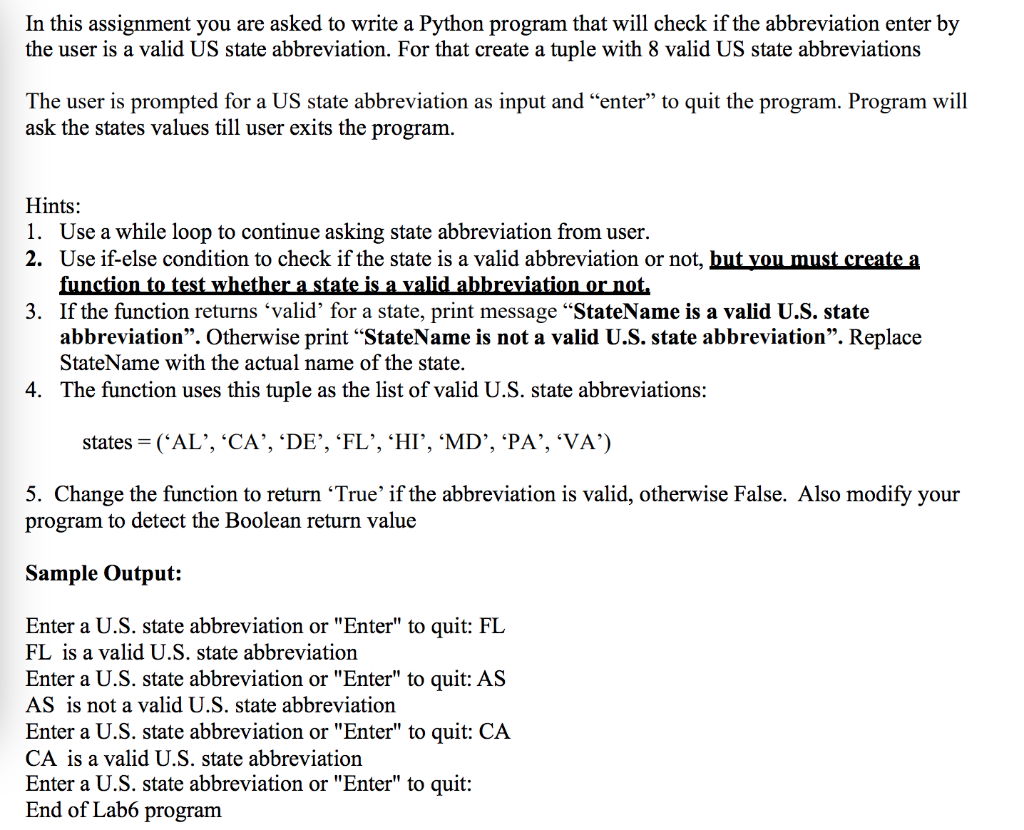 Solved In this assignment you are asked to write a Python | Chegg.com