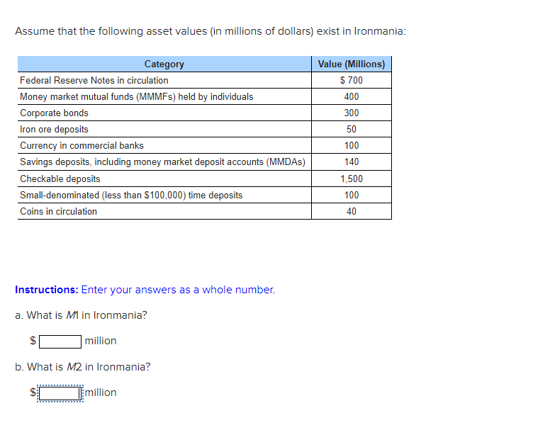 Solved Assume That The Following Asset Values In Millions 3659