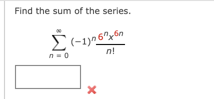 Solved Find the sum of the series. from n = 0 to infinity. | Chegg.com