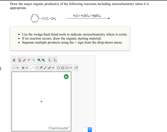 Solved Draw The Major Organic Product(s) Of The Following | Chegg.com