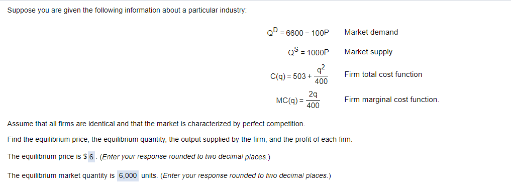 Solved Suppose you are given the following information about | Chegg.com